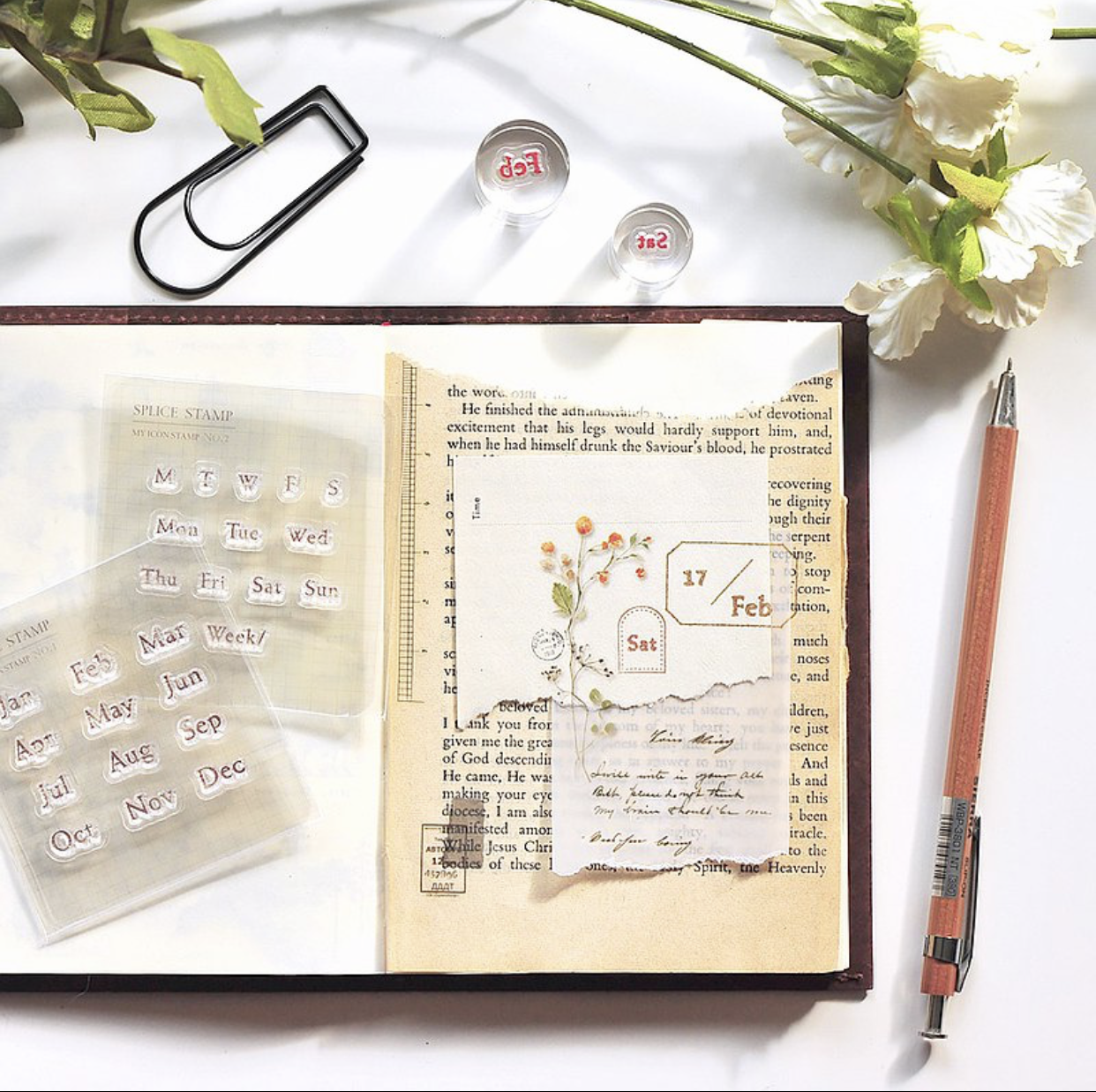 MU My Icon Clear Stamp Set No. 00 Calendar - Image 8