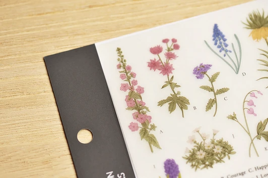 MU Print-On Stickers - Flower Encyclopedia