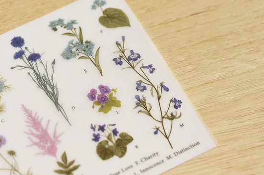 MU Print-On Stickers - Flower Encyclopedia - Image 5