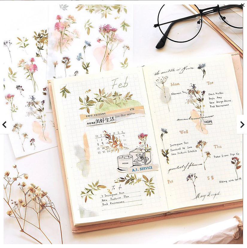 MU Print-On Stickers - Flower Shades