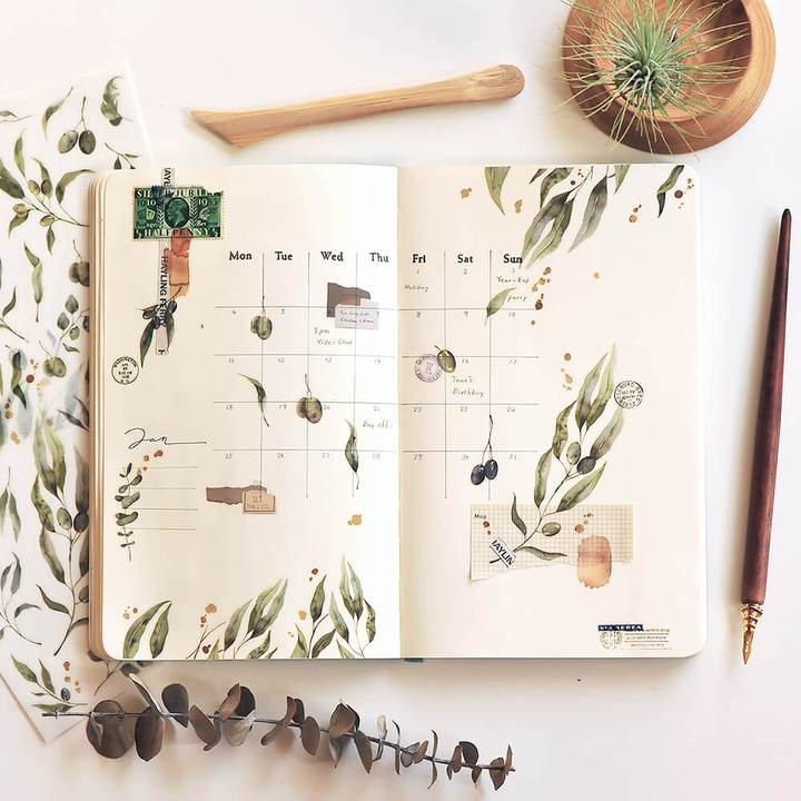 MU Print-On Stickers - Olive Branches