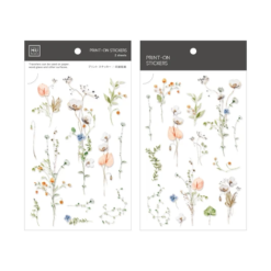 MU Print-On Stickers - Delicate Flowers