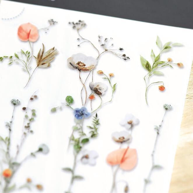 MU Print-On Stickers - Delicate Flowers