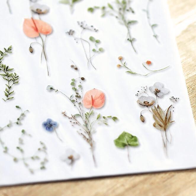 MU Print-On Stickers - Delicate Flowers
