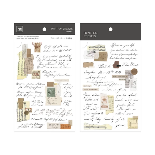 MU Print-On Stickers - Love Letters