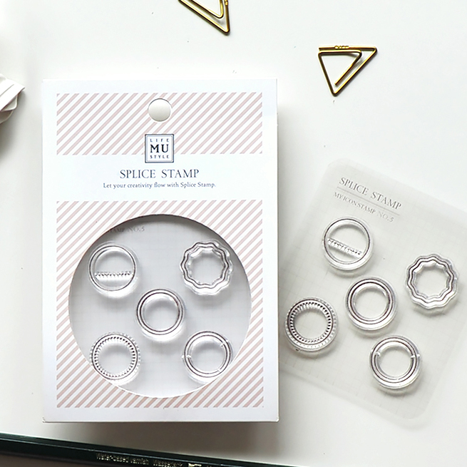 MU My Icon Clear Stamp Set No. 05 Delicate Circles