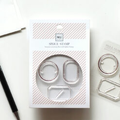 MU My Icon Clear Stamp Set No. 07 Label Frames