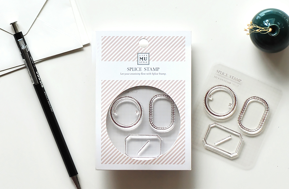 MU My Icon Clear Stamp Set No. 07 Label Frames