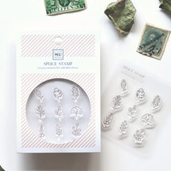 MU My Icon Clear Stamp Set No. 10 Daily Leaves