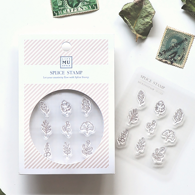 MU My Icon Clear Stamp Set No. 10 Daily Leaves
