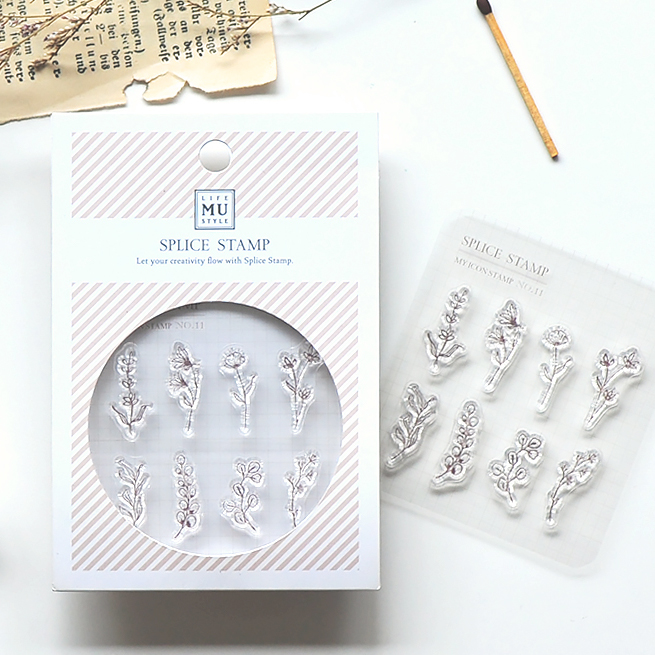 MU My Icon Clear Stamp Set No. 11 Botanical Memories