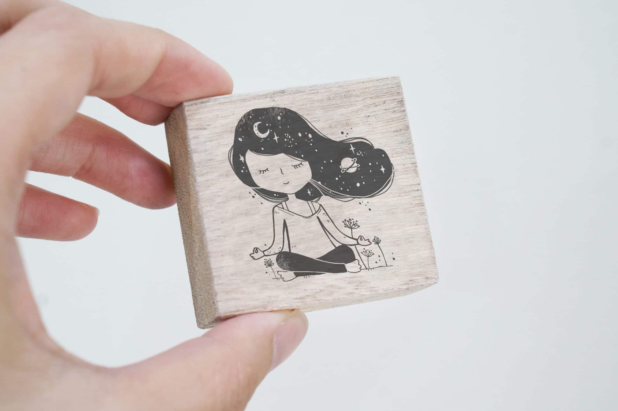 Black Milk Project Rubber Stamps - Meditate