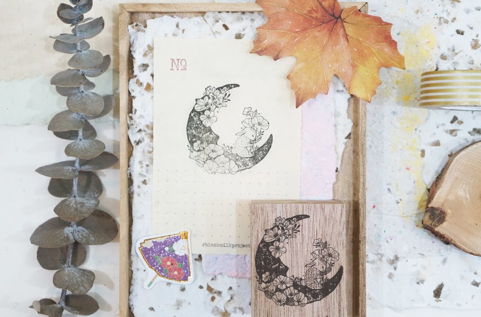 Black Milk Project Rubber Stamps - Moon Rabbit