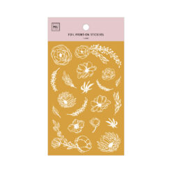 MU Print-On Foil Stickers - Dahlias