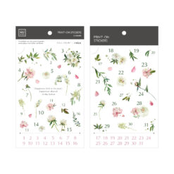 MU Print-On Stickers - Delicate Flowers Numbers