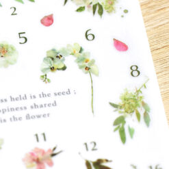 MU Print-On Stickers - Delicate Flowers Numbers - Image 2