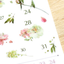 MU Print-On Stickers - Delicate Flowers Numbers - Image 3