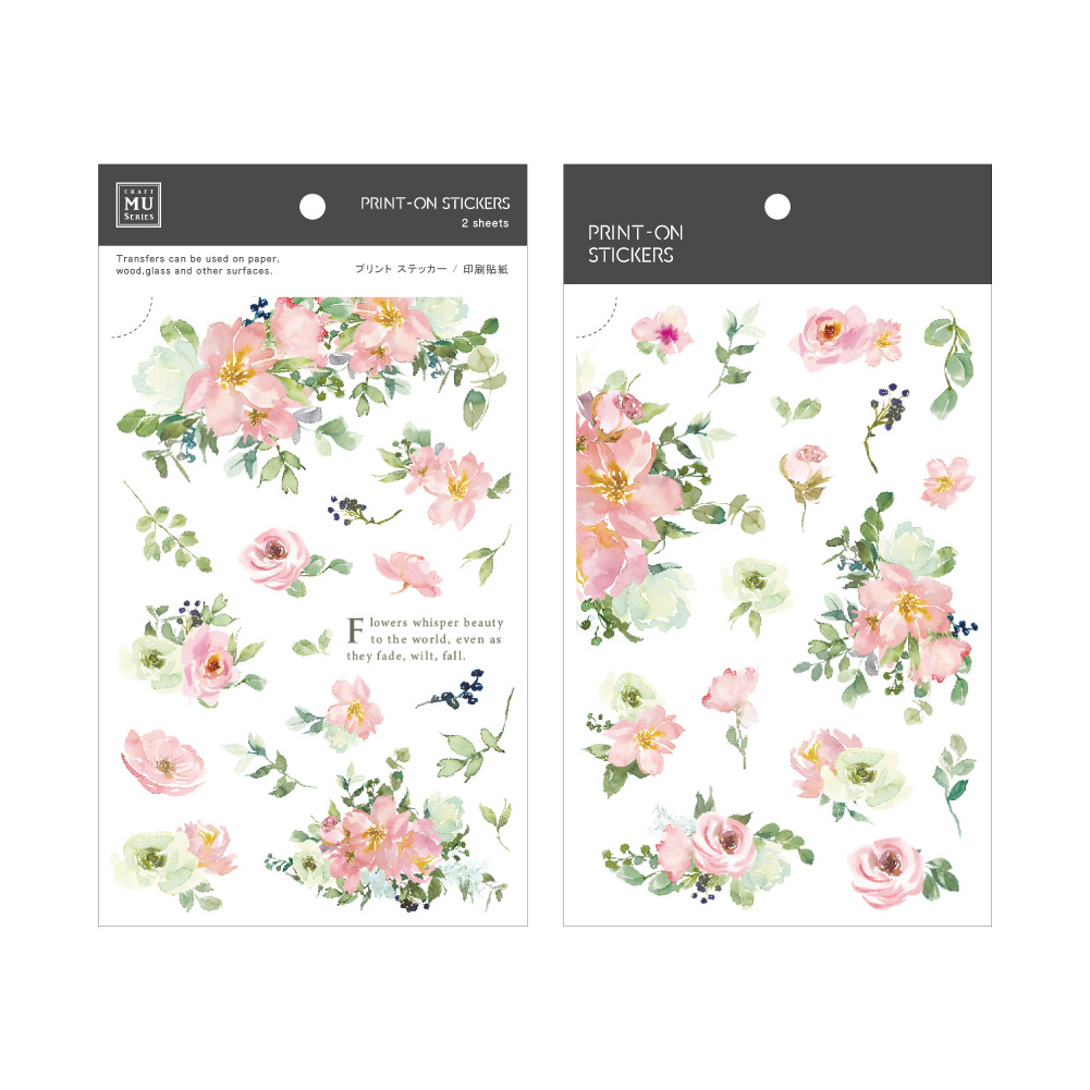 MU Print-On Stickers - Flowers' Whispers