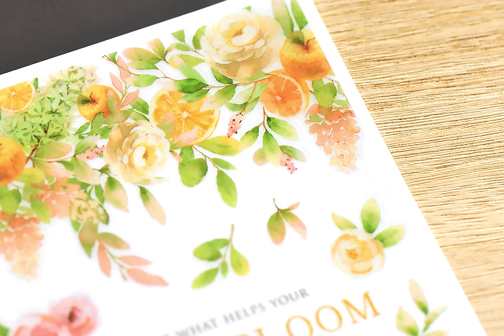 MU Print-On Stickers - Fruits & Flowers