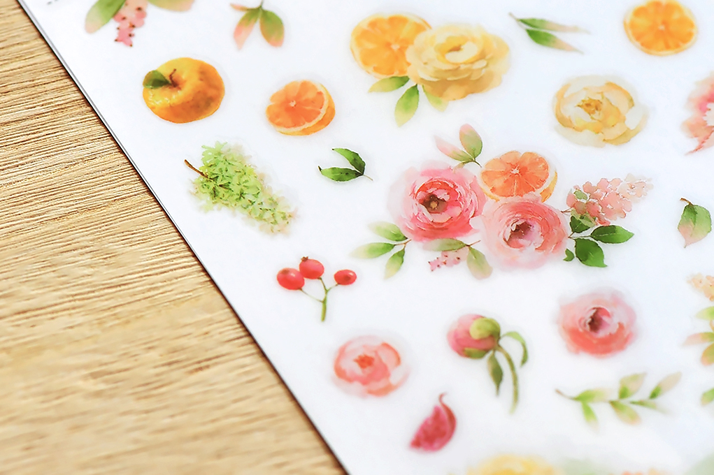 MU Print-On Stickers - Fruits & Flowers