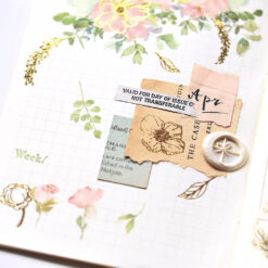 MU Print-On Foil Stickers - Dahlias