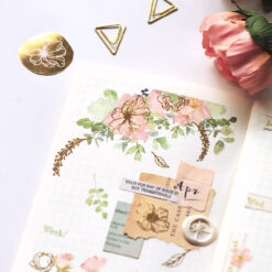 MU Print-On Foil Stickers - Dahlias