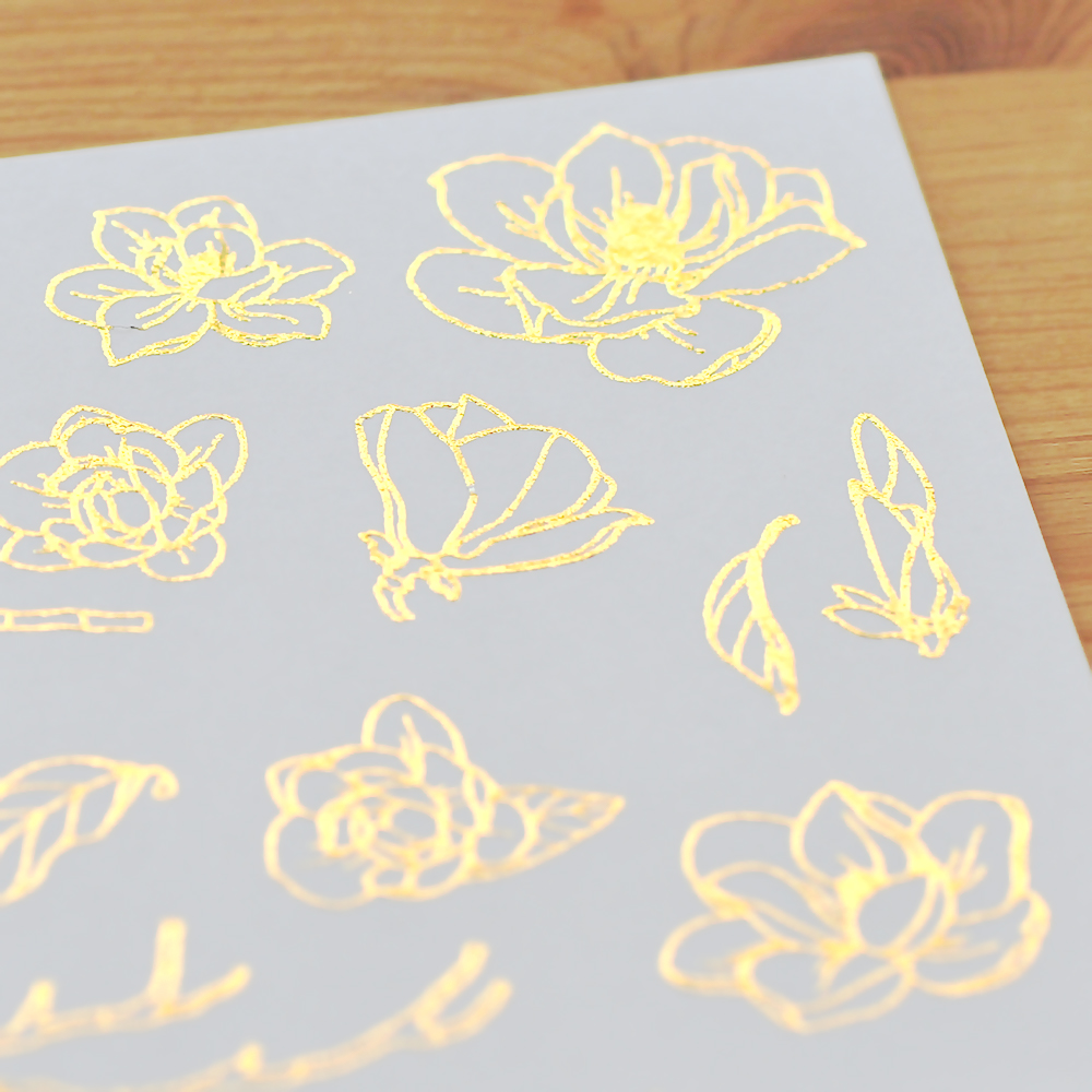 MU Print-On Foil Stickers - Magnolias - Image 2