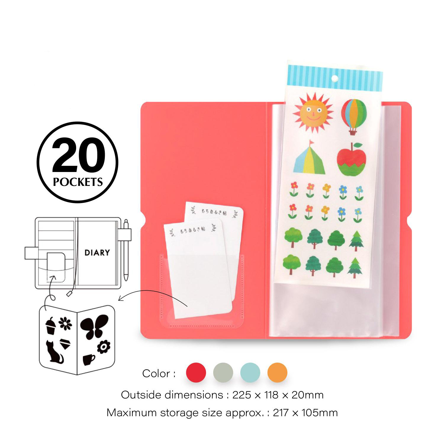 King Jim Sticker Folder - Sticker Sheets