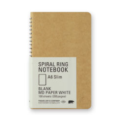 Traveler's Company Spiral Ring Notebook - A6 Slim White