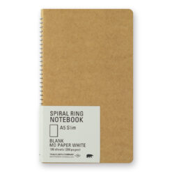 Traveler's Company Spiral Ring Notebook - A5 Slim White