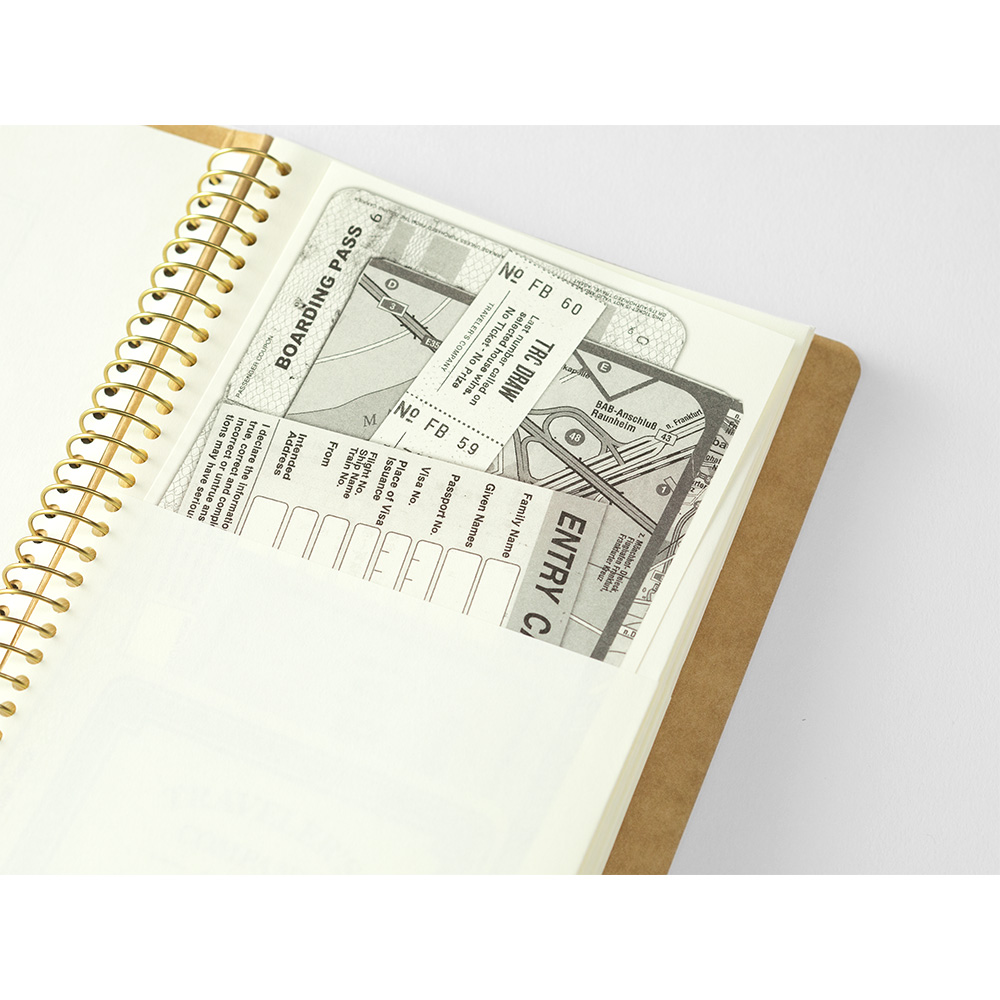 Traveler's Company Spiral Ring Notebook - A5 Slim Paper Pocket