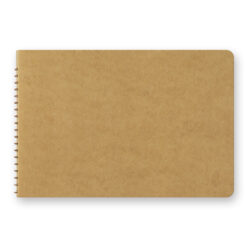 Paper: DW Kraft paper, Blank 80 sheets (160 pages), Handbound with Single Spiral Rings (Copper Color) / Size: H130 x W193 x D18mm