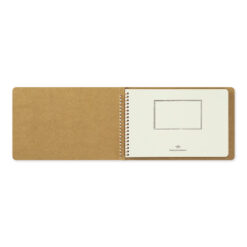 Paper: DW Kraft paper, Blank 80 sheets (160 pages), Handbound with Single Spiral Rings (Copper Color) / Size: H130 x W193 x D18mm