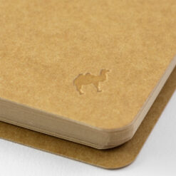 Paper: DW Kraft paper, Blank 80 sheets (160 pages), Handbound with Single Spiral Rings (Copper Color) / Size: H130 x W193 x D18mm
