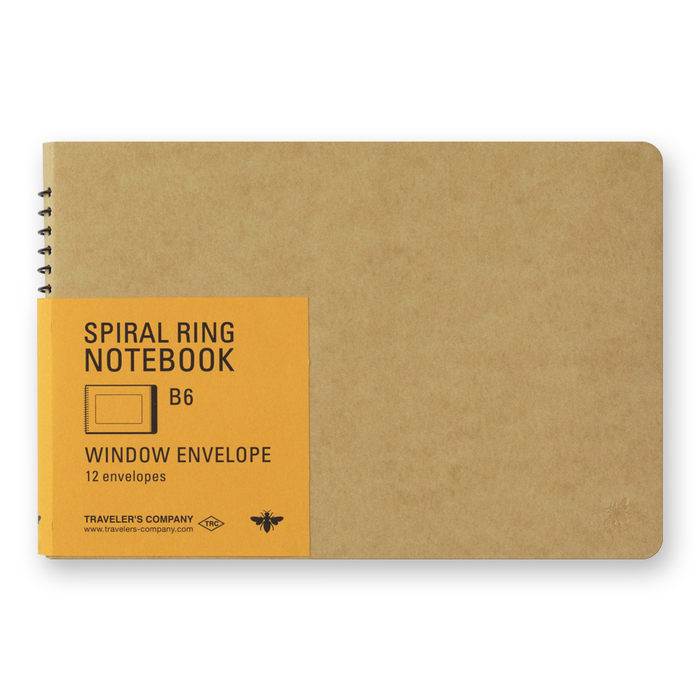 Traveler's Company Spiral Ring Notebook - B6 Slim Window Envelope