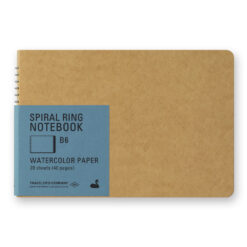 Traveler's Company Spiral Ring Notebook - B6 Slim Watercolour Paper