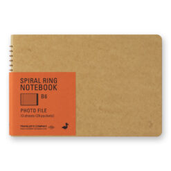 Traveler's Company Spiral Ring Notebook - B6 Slim Photo File