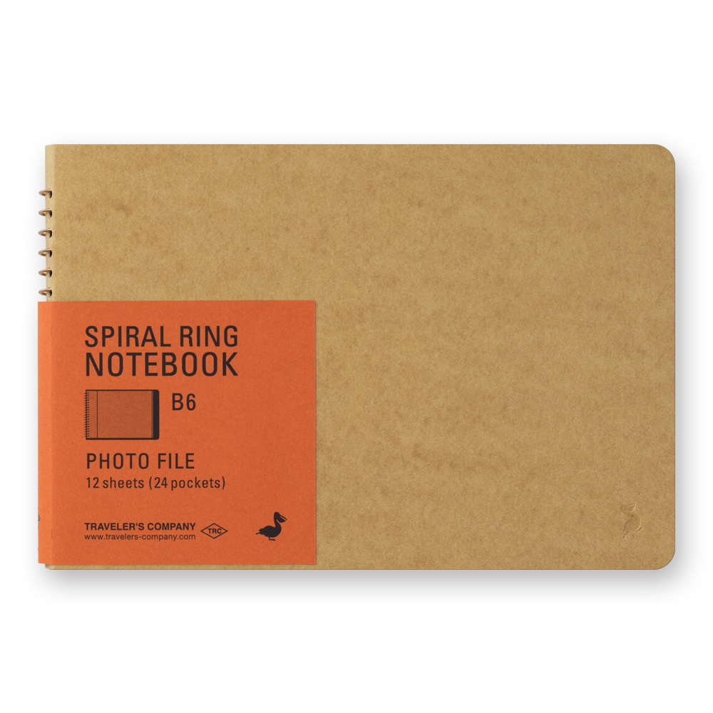 Traveler's Company Spiral Ring Notebook - B6 Slim Photo File