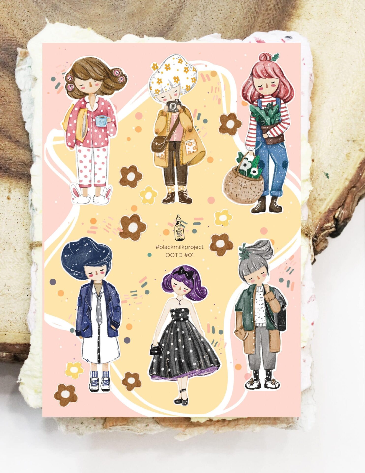 Black Milk Project Stickers - OOTD #1