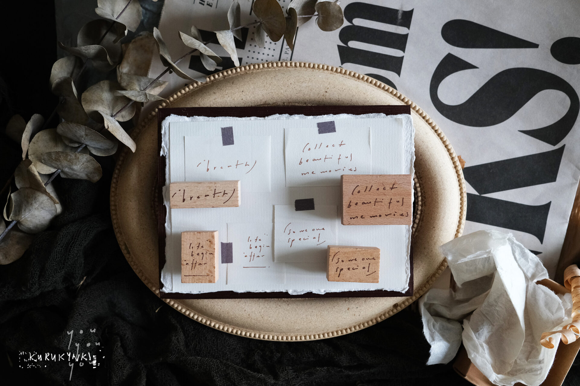 Kurukynki Rubber Stamps - Mini Words 2