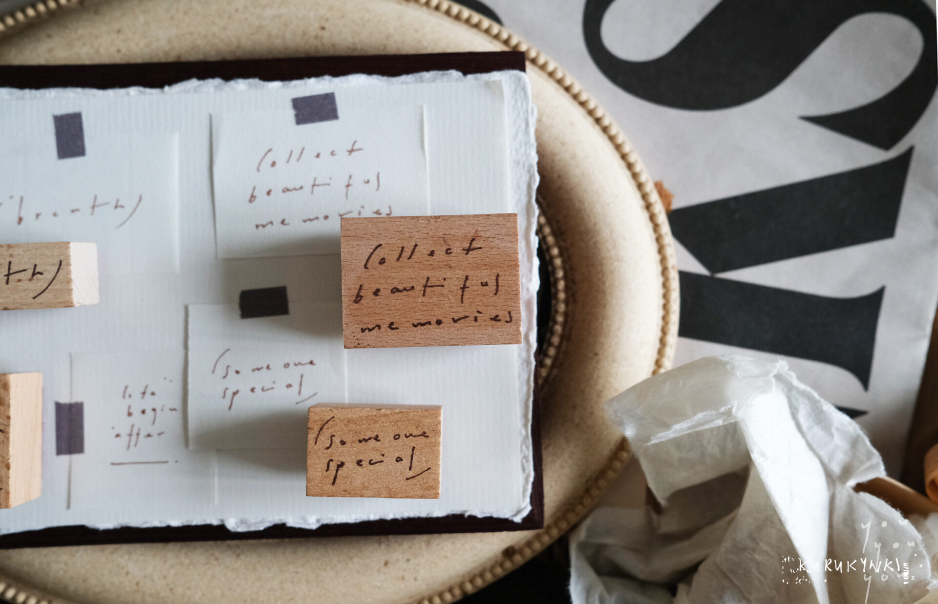 Kurukynki Rubber Stamps - Mini Words 2