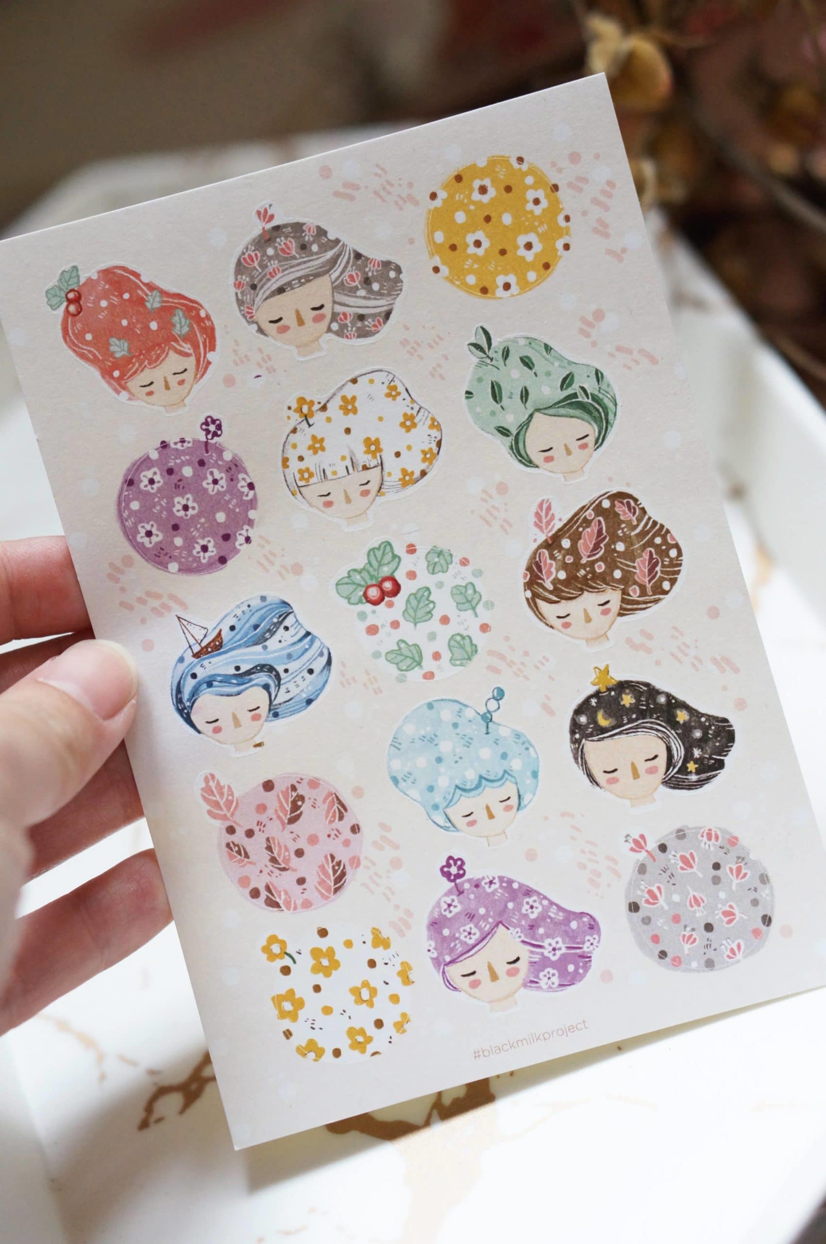 Black Milk Project Stickers - Whimsical Hair