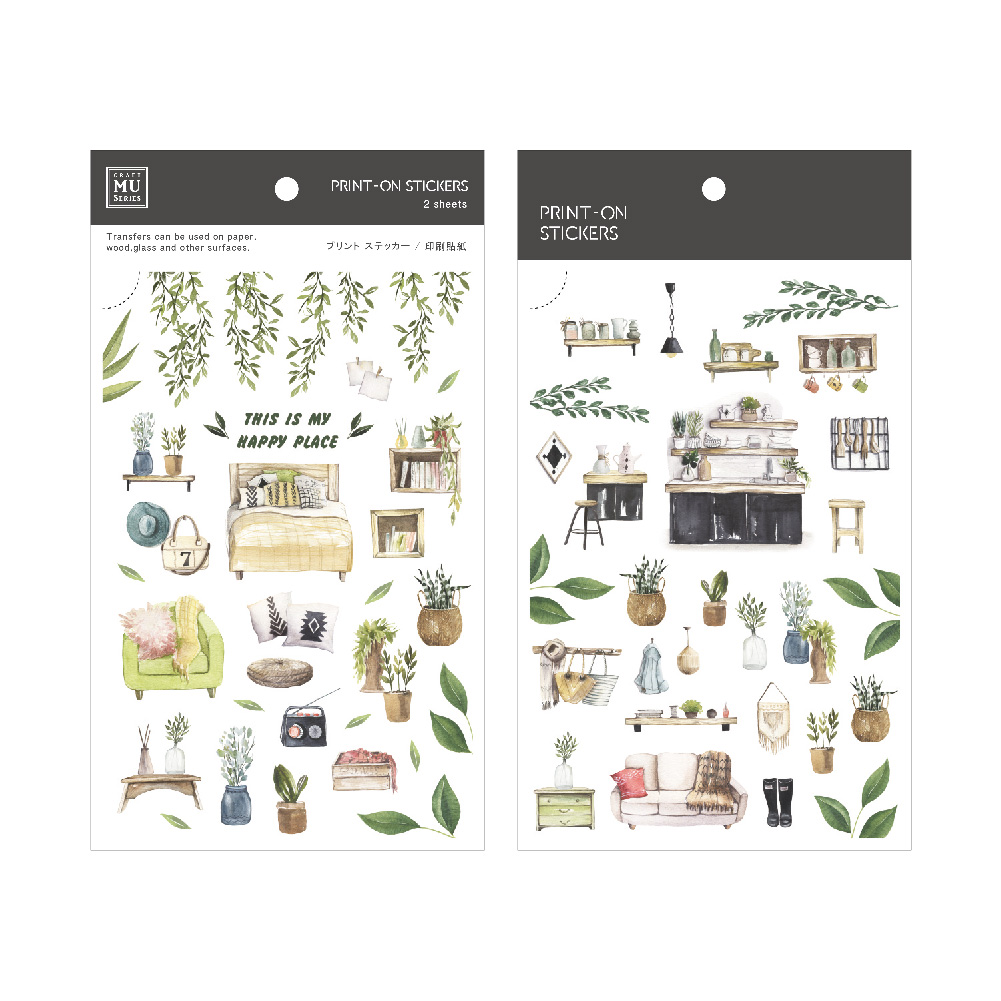 MU Print-On Stickers – My Happy Place