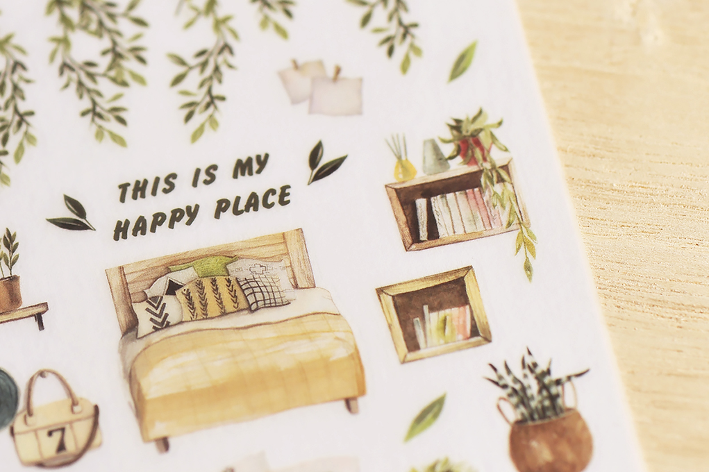 MU Print-On Stickers – My Happy Place