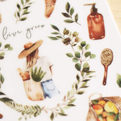 MU Print-On Stickers – Live Green