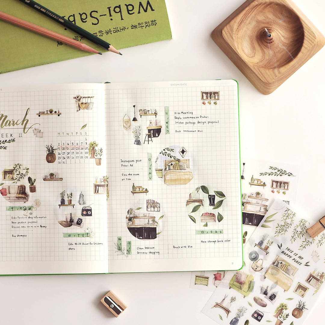MU Print-On Stickers – My Happy Place
