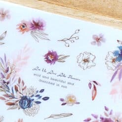 MU Print-On Stickers – Live like Flowers in Pink