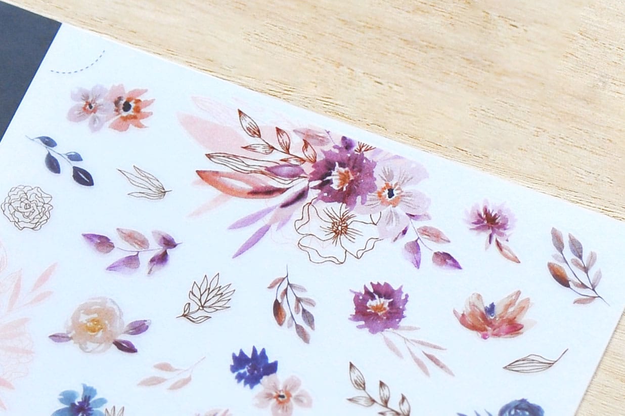 MU Print-On Stickers – Live like Flowers in Pink
