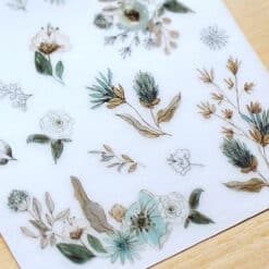 MU Print-On Stickers – Live like Flowers in Green