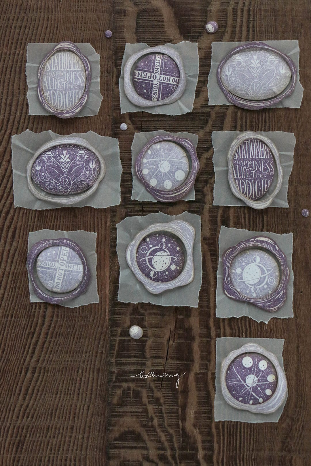LCN Design Rubber Stamp Set - Stationery Vol. 1